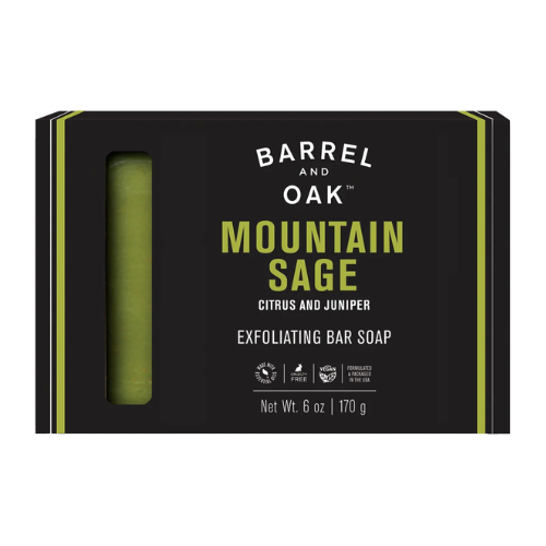  Xà Bông Cục Tẩy Tế Bào Chết Barrel & Oak Mountain Sage 170Gr 