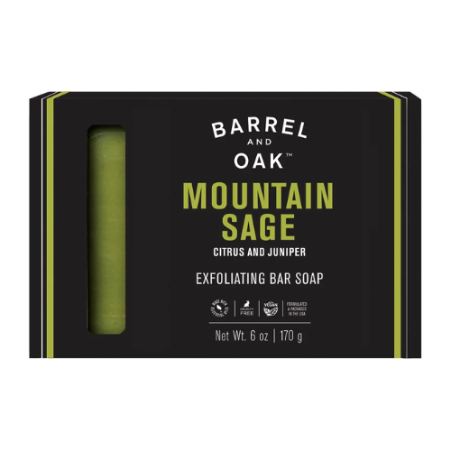 Xà Bông Cục Tẩy Tế Bào Chết Barrel & Oak Mountain Sage 170Gr