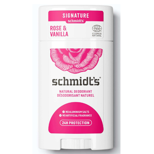 Lăn Khử Mùi Schmidt's Signature Rose & Vanilla 75Gr (Sáp Trắng)