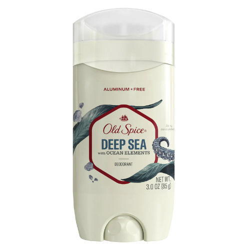 Lăn Khử Mùi Old Spice Inspired By Nature Collection Deep Sea With Ocean Elements 85Gr (Sáp Xanh)