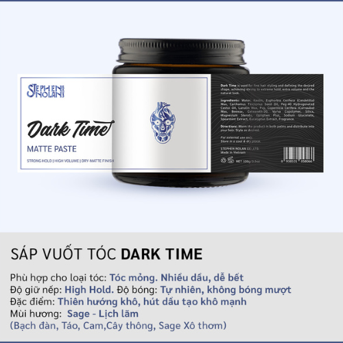  Stephen Nolan 603 - Dark Time Matte Paste 100Gr 