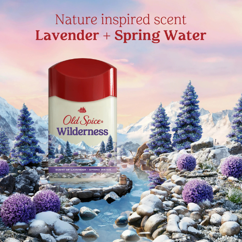 Lăn Khử Mùi Old Spice Inspired By Nature Collection Wilderness With Lavender 73Gr (Sáp Trắng)