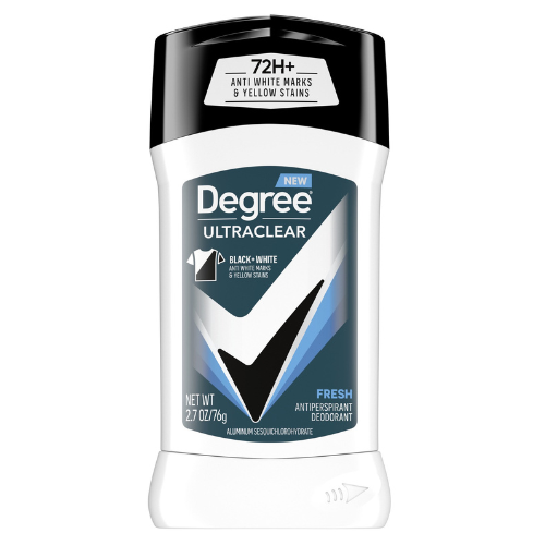 Lăn Khử Mùi Degree Men Motion Sense Ultra Clear Black & White Fresh 76Gr (Sáp Trắng)