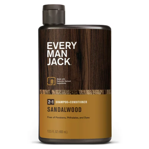 Dầu Gội Đầu 2 In 1 Every Man Jack Sandalwood 400ML (Dầu Gội Xả)