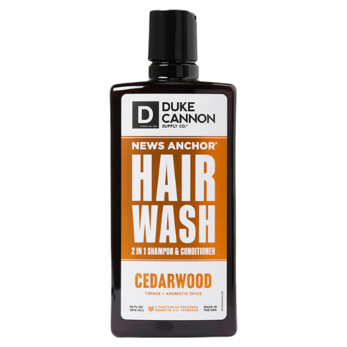 Dầu Gội Đầu Duke Cannon News Anchor 2-in-1 with Cedarwood 414ML(Dầu Gội Xã)