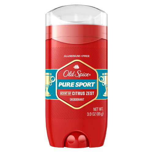Lăn Khử Mùi Old Spice Red Collection Pure Sport With Victory And Lemon 85Gr (Sáp Xanh)