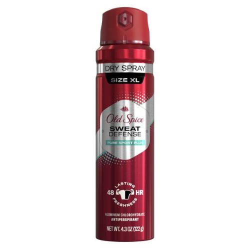  Xịt Giữ Khô Old Spice Sweat Defense Pure Sport Plus Dry Spray 122Gr (Date 7/24) 