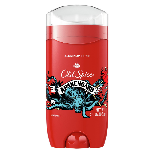 Lăn Khử Mùi Old Spice Wild Collection Krakengard Aluminum-Free 85Gr (Sáp Xanh) ( Phiên Bản Mới )