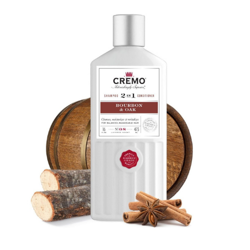 Dầu Gội Xả 2 In 1 Cremo Bourbon & Oak 473ML (Dầu Gội Xả)