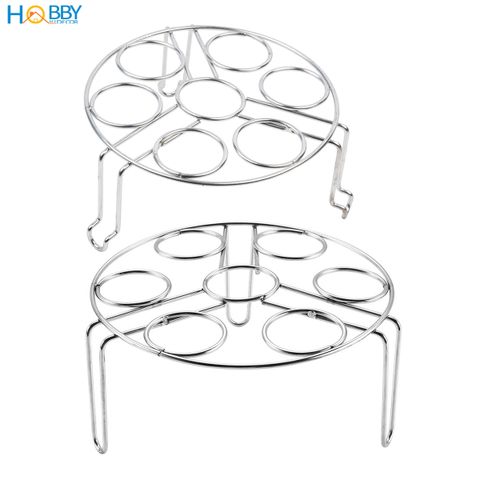 Bộ 2 vỉ rế hấp đựng trứng inox 304 đa năng Hobby home decor VR2T