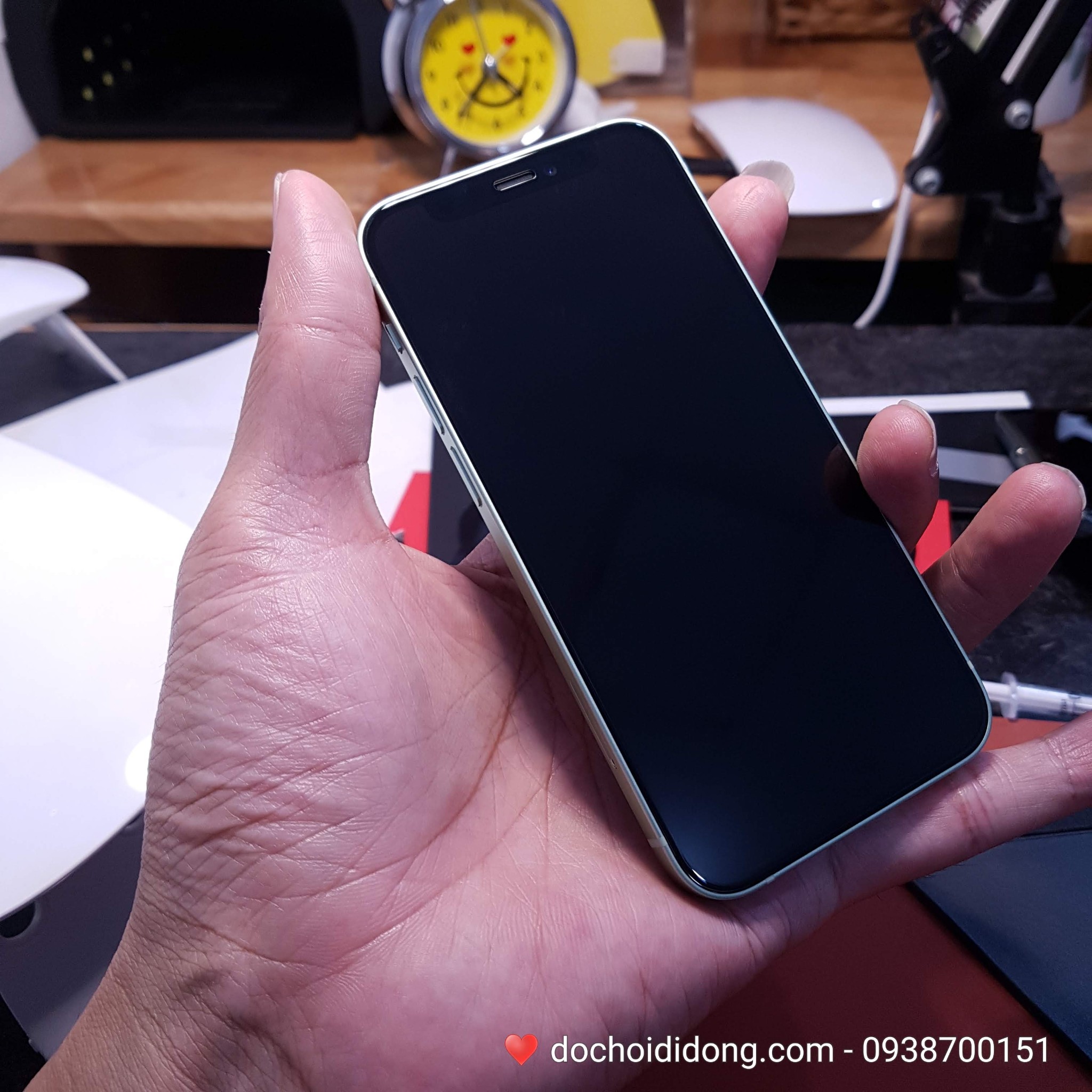 Miếng Dán Cường Lực IPhone 12 Pro Max Mini Mipow King Bull HD Dùng Ốp Chống Sốc