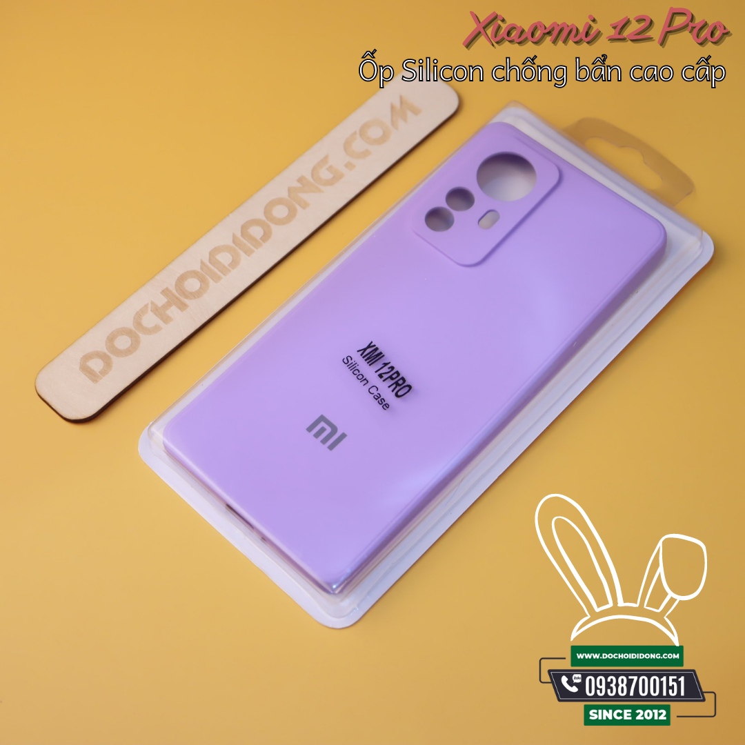Ốp Lưng Xiaomi 12 Pro Silicon Chống Bẩn Cao Cấp