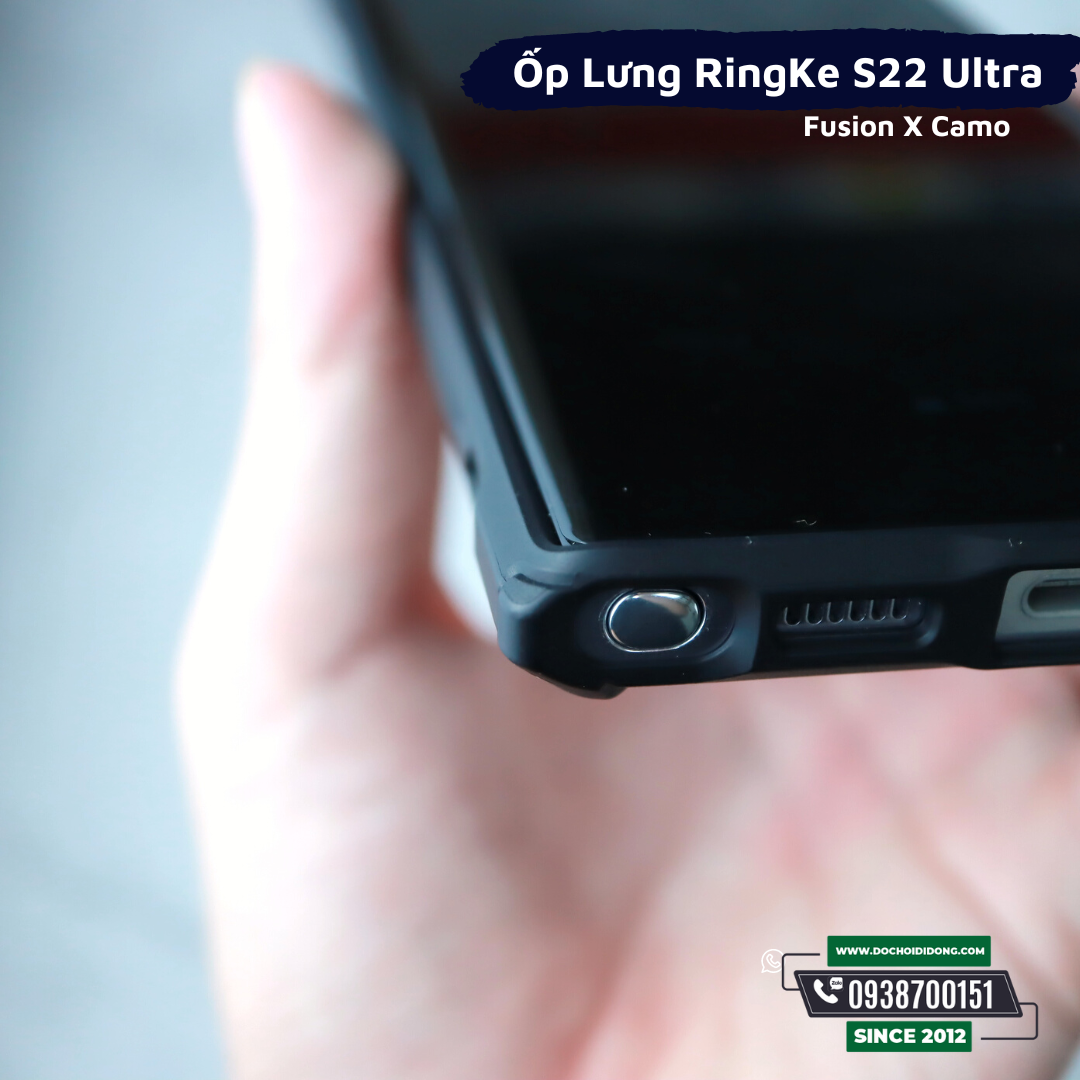 Ốp Lưng Samsung S22 Ultra Ringke Fusion X Chống Sốc