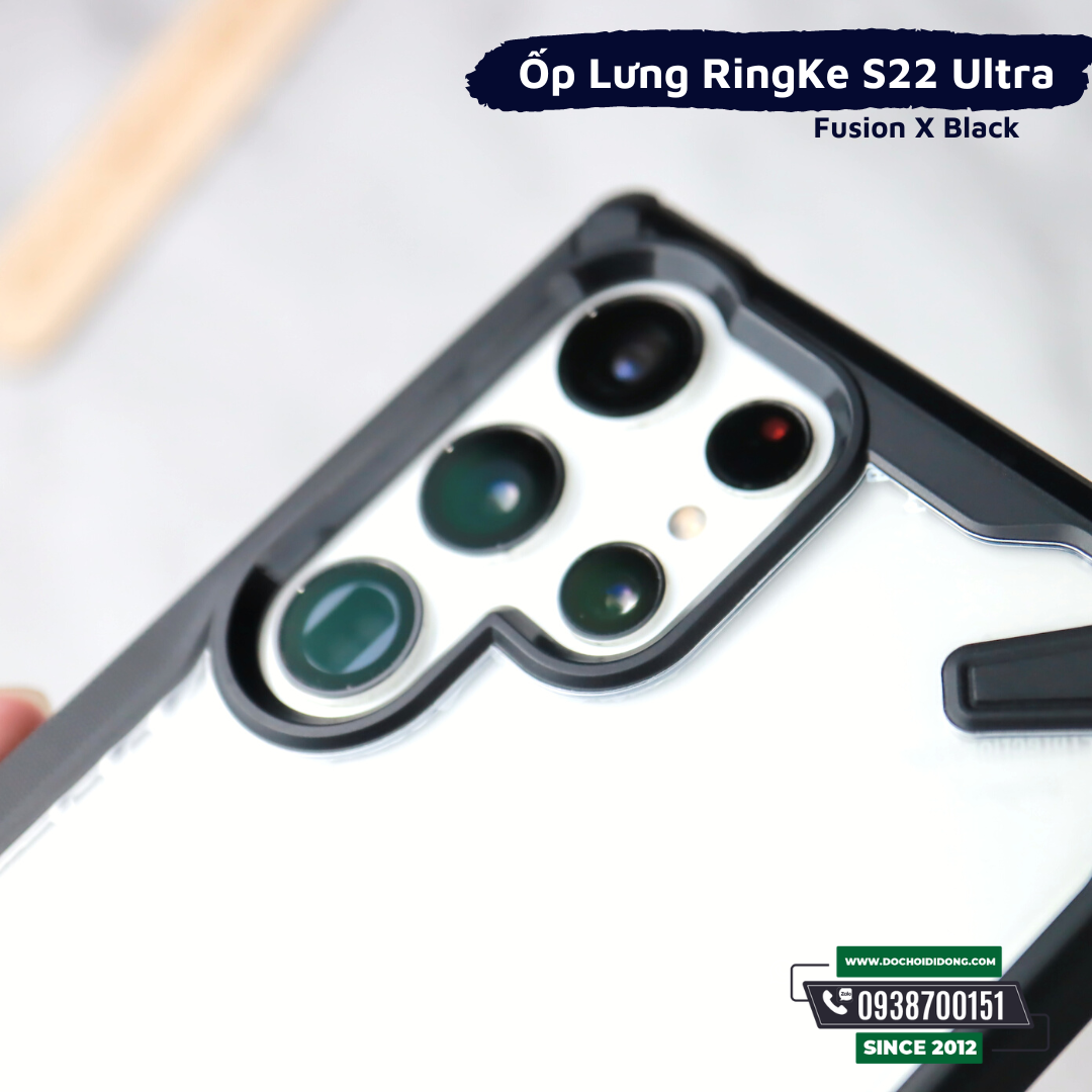 Ốp Lưng Samsung S22 Ultra Ringke Fusion X Chống Sốc