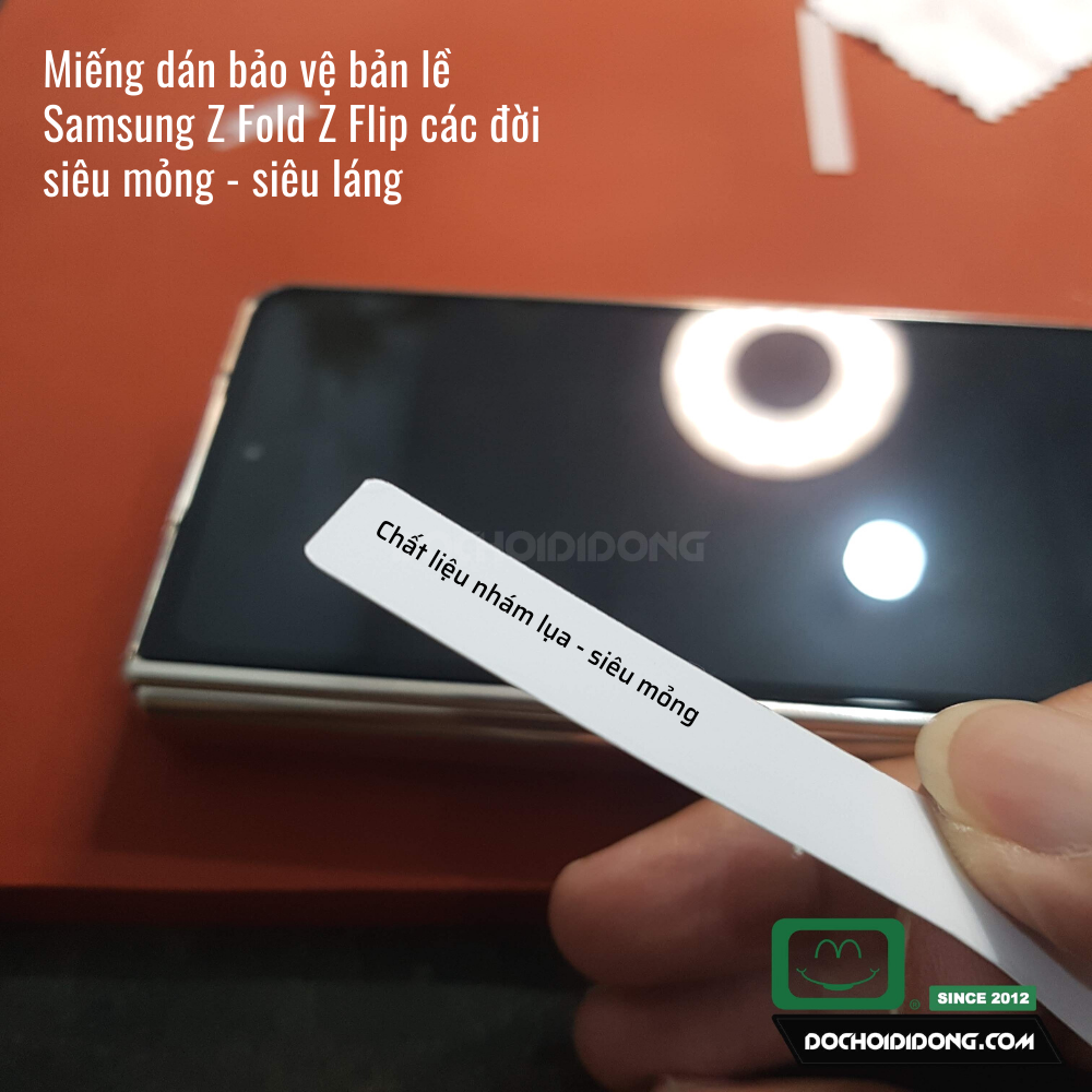 Combo 2 miếng dán bảo vệ bản lề (gáy) Samsung Z Fold 2 3 Fold4 - Flip 2 3 Flip4 các loại nhám siêu mỏng