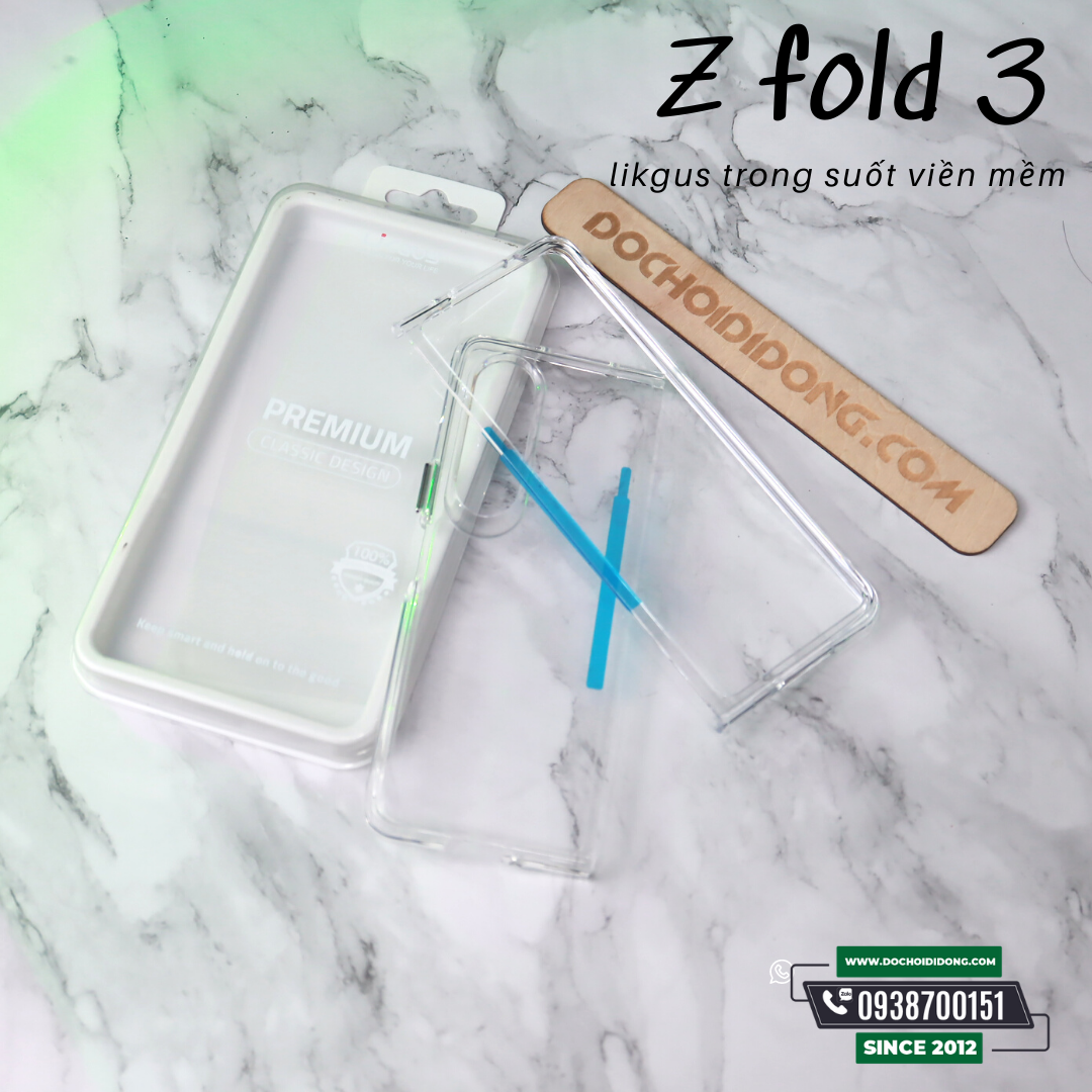 Ốp Lưng Samsung Z Fold 3 Likgus Crytal Pro Lưng Viền Cứng Lưng Viền Mềm Chống Sốc