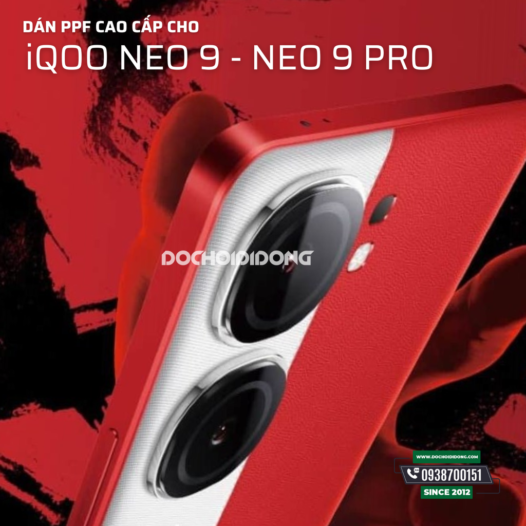 Miếng Dán PPF Hydorgen iQOO Neo 9 - 9 Pro Trong, Nhám, Đổi Màu Cao Cấp