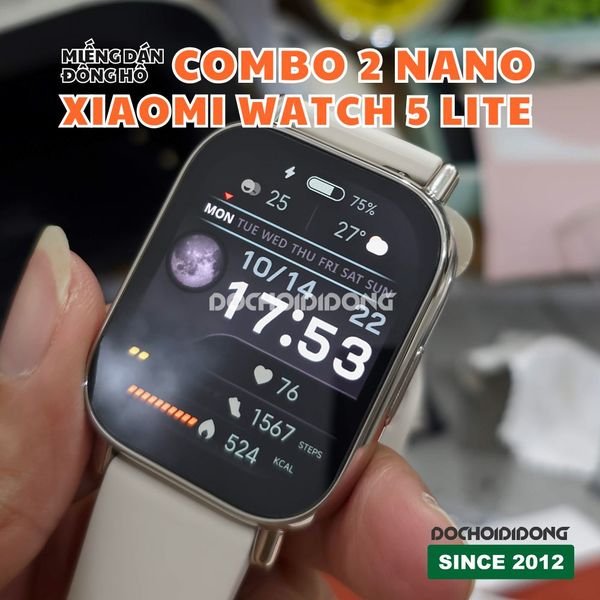 Combo Miếng dán bảo vệ đồng hồ Xiaomi Redmi Watch Lite nguyên liệu nhựa  nano cao cấp