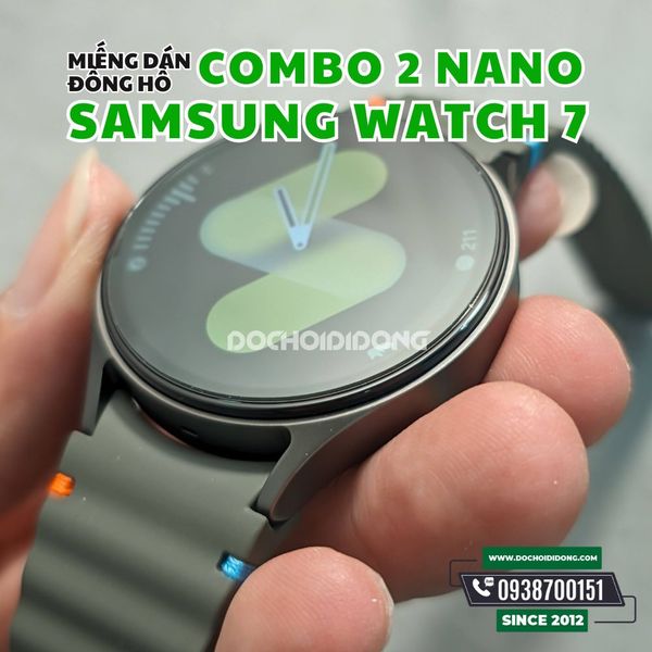 Combo miếng dán màn hình đồng hồ Samsung Watch 40mm 44mm nhựa