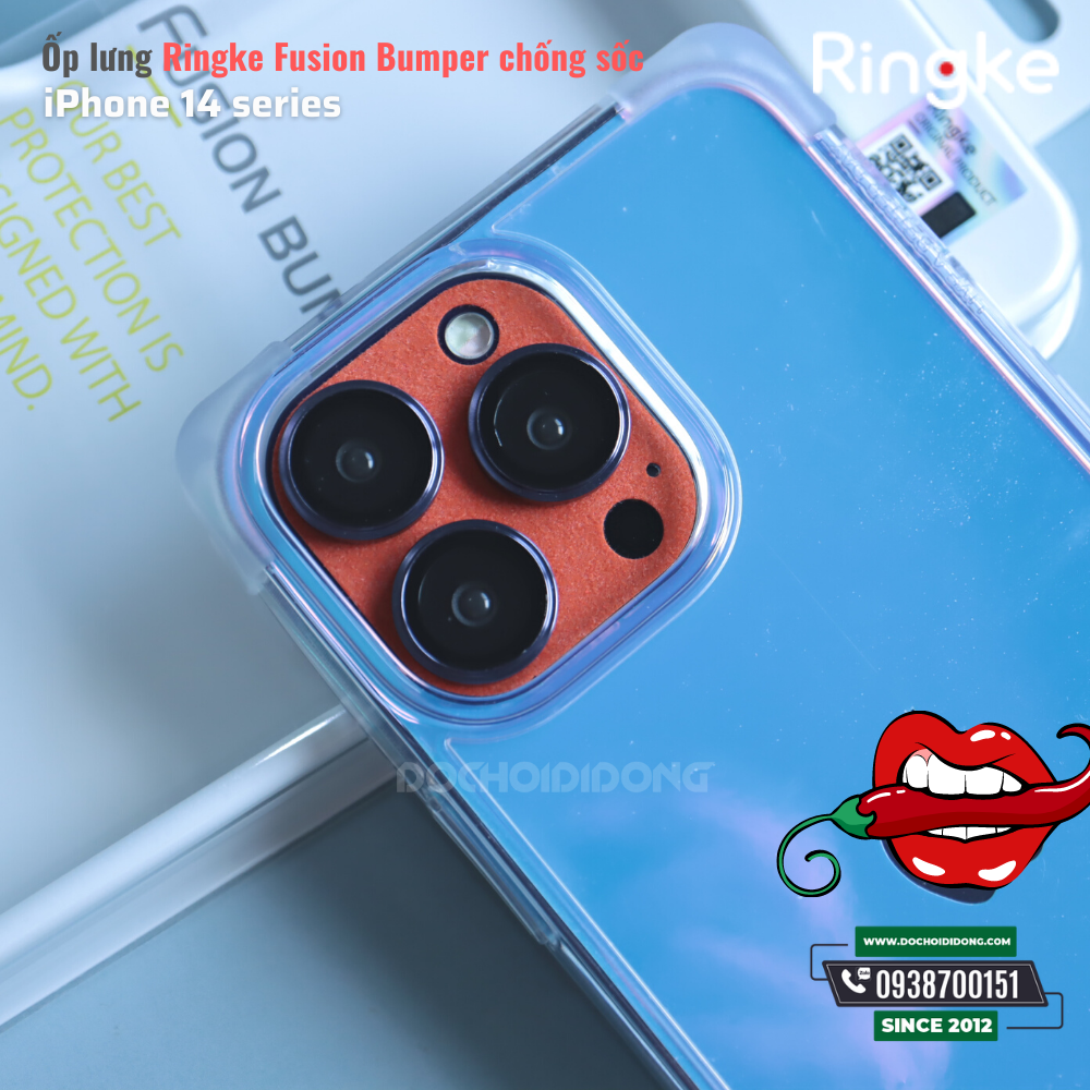 Ốp lưng iPhone 14 Pro Max ( 14 , 14 Plus, 14 Pro ) Ringke Fusion Bumper chống sốc Hàn Quốc