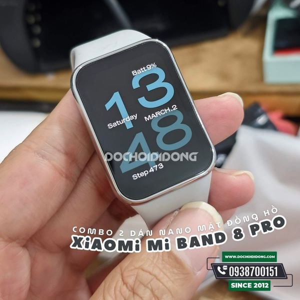 Combo Miếng dán bảo vệ đồng hồ Xiaomi Mi Band Pro nguyên liệu nhựa nano  cao cấp
