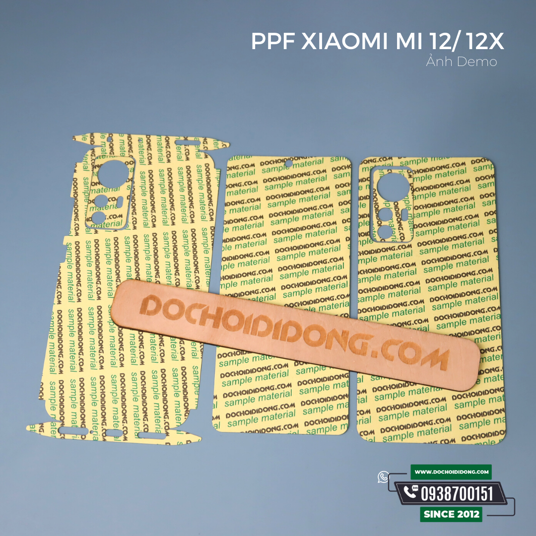 Miếng dán PPF Xiaomi Mi 12 / Mi 12X / 12 Pro trong, nhám, đổi màu cao cấp