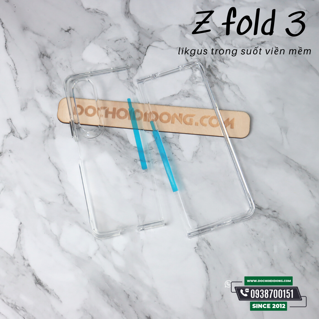 Ốp Lưng Samsung Z Fold 3 Likgus Crytal Pro Lưng Viền Cứng Lưng Viền Mềm Chống Sốc