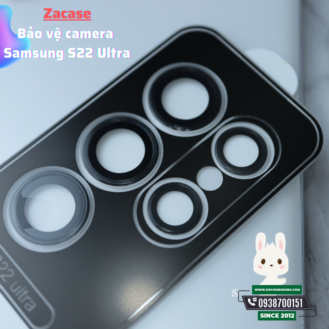 Ốp viền kính bảo vệ Camera Zacase S22 Ultra
