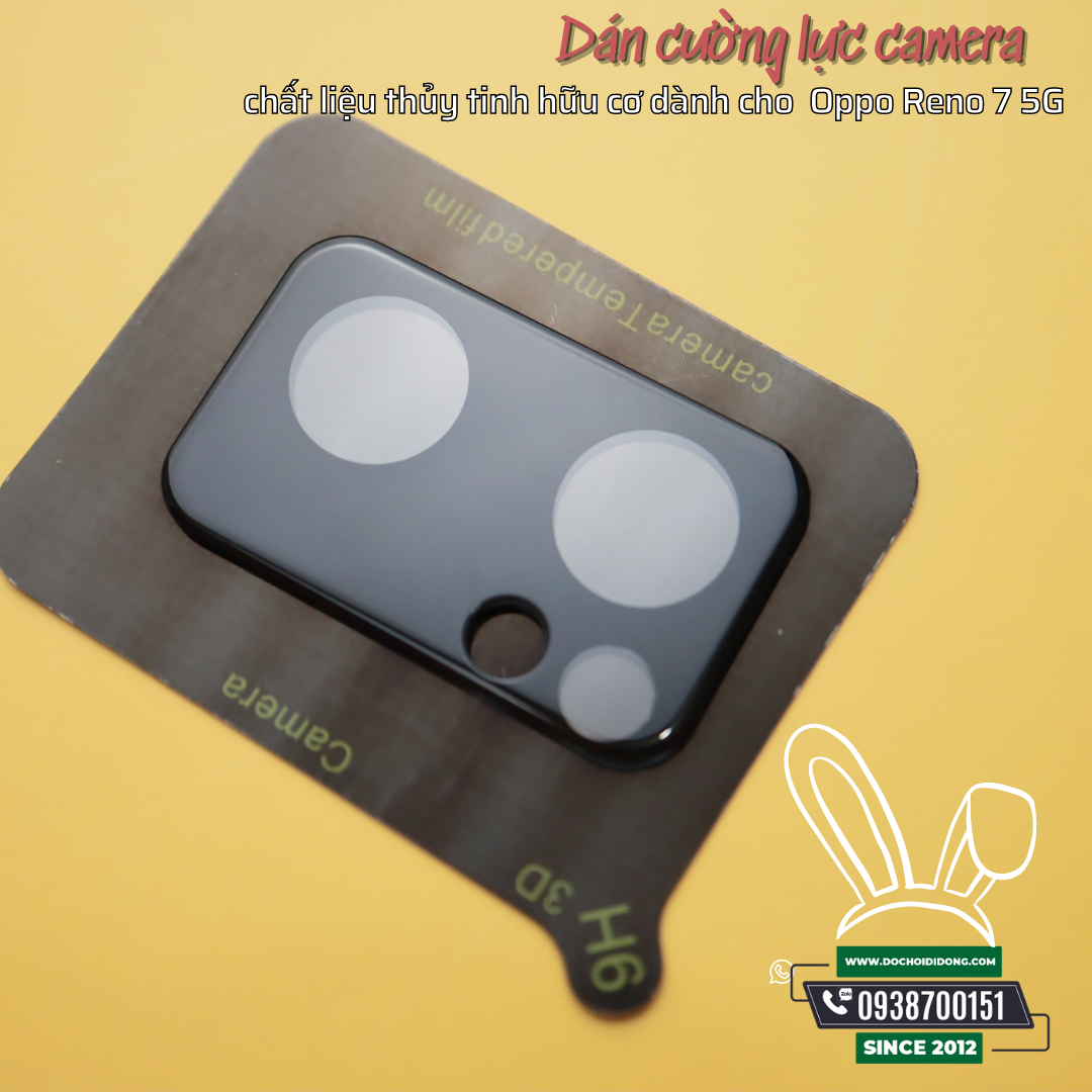 Miếng dán cường lực camera Reno 7 5G thủy tinh hữu cơ