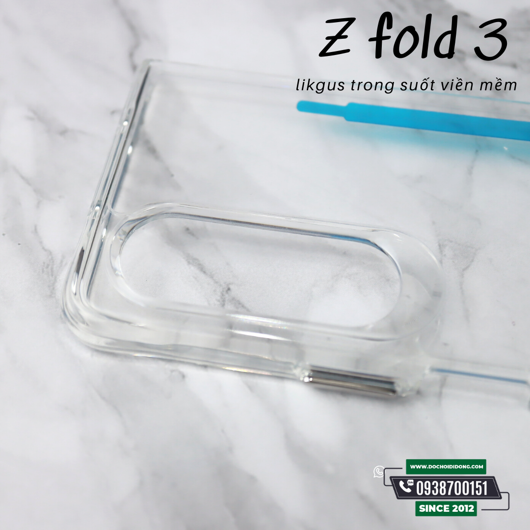 Ốp Lưng Samsung Z Fold 3 Likgus Crytal Pro Lưng Viền Cứng Lưng Viền Mềm Chống Sốc