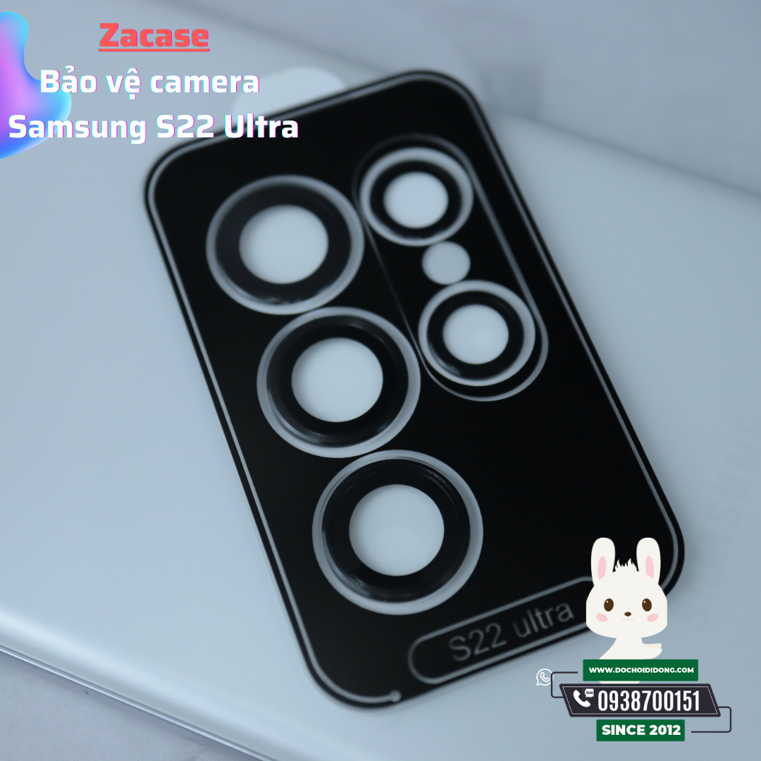 Ốp viền kính bảo vệ Camera Zacase S22 Ultra