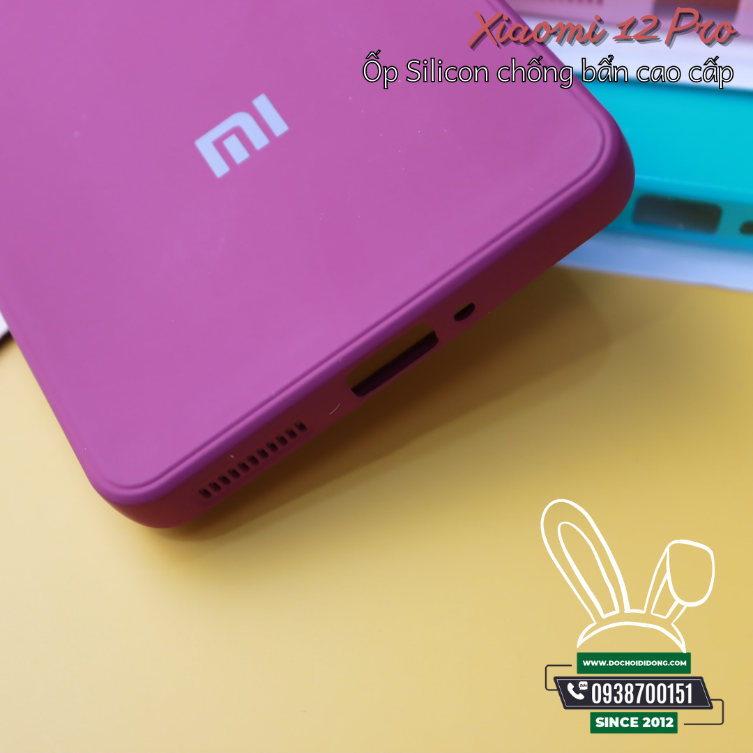 Ốp Lưng Xiaomi 12 Pro Silicon Chống Bẩn Cao Cấp