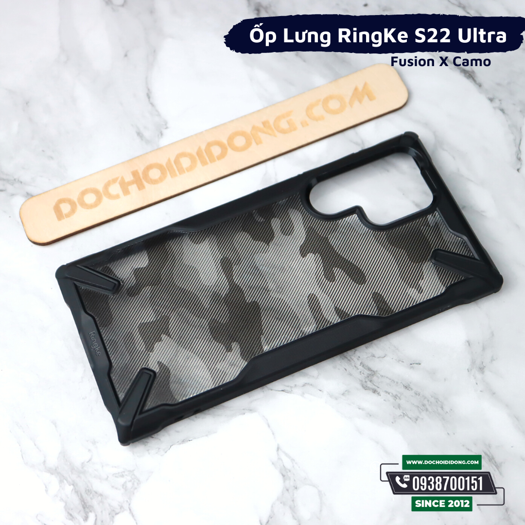 Ốp Lưng Samsung S22 Ultra Ringke Fusion X Chống Sốc