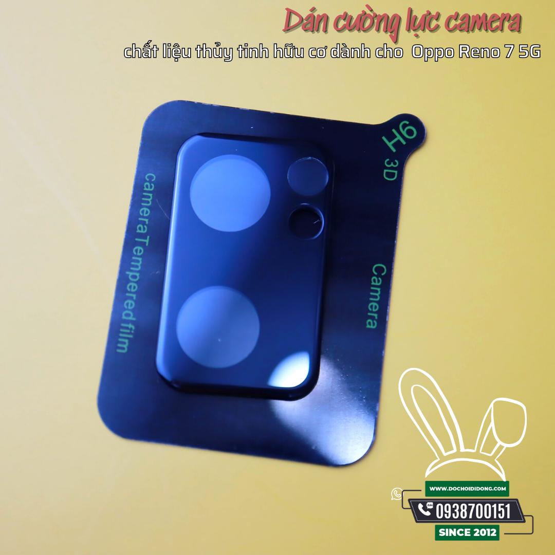 Miếng dán cường lực camera Reno 7 5G thủy tinh hữu cơ