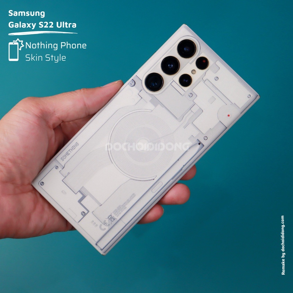 Miếng dán skin Nothing Phone 1 cho Samsung S22 Ultra