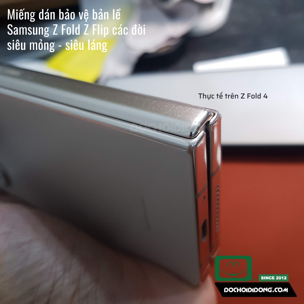 Combo 2 miếng dán bảo vệ bản lề (gáy) Samsung Z Fold 2 3 Fold4 - Flip 2 3 Flip4 các loại nhám siêu mỏng