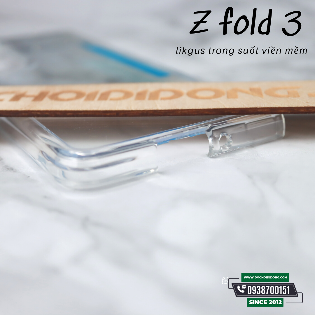 Ốp Lưng Samsung Z Fold 3 Likgus Crytal Pro Lưng Viền Cứng Lưng Viền Mềm Chống Sốc