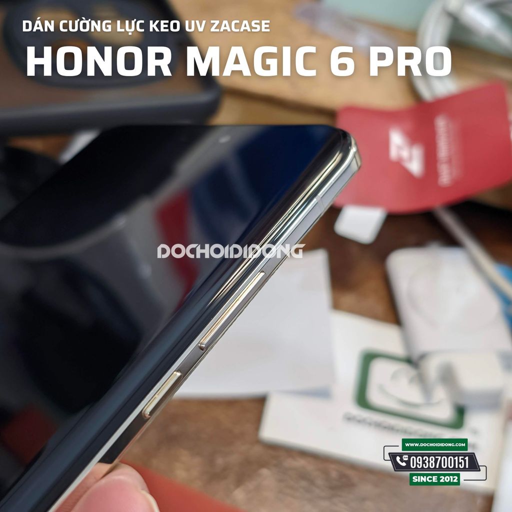 Dán cường lực dán bằng keo uv Zacase cho Honor Magic 6 Pro