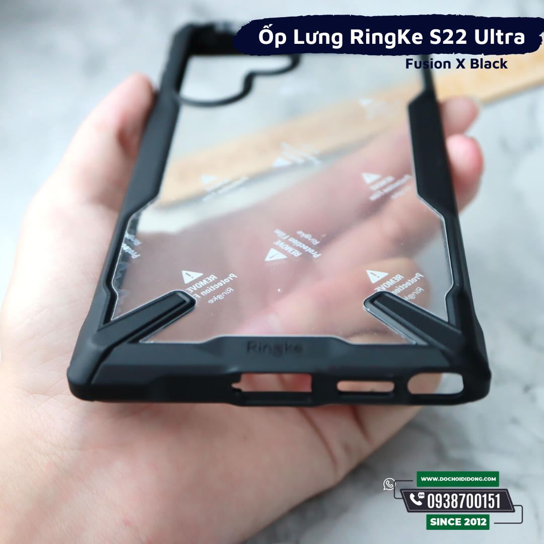 Ốp Lưng Samsung S22 Ultra Ringke Fusion X Chống Sốc