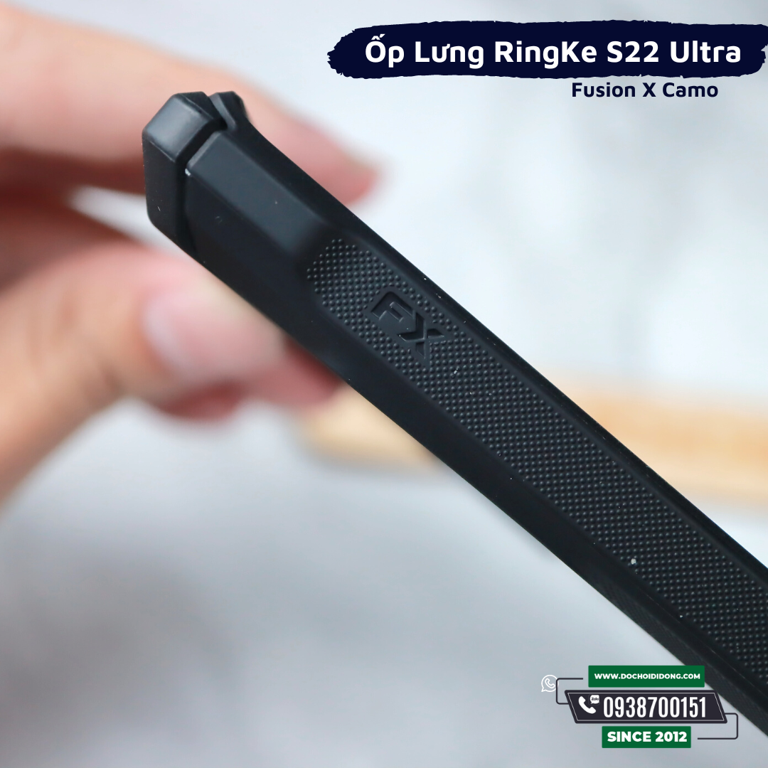 Ốp Lưng Samsung S22 Ultra Ringke Fusion X Chống Sốc