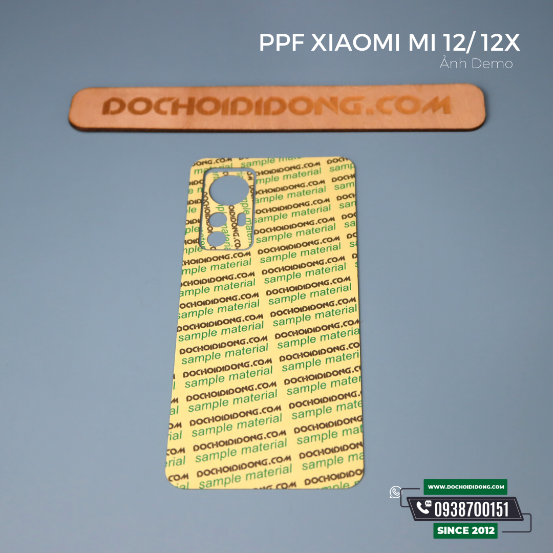 Miếng dán PPF Xiaomi Mi 12 / Mi 12X / 12 Pro trong, nhám, đổi màu cao cấp