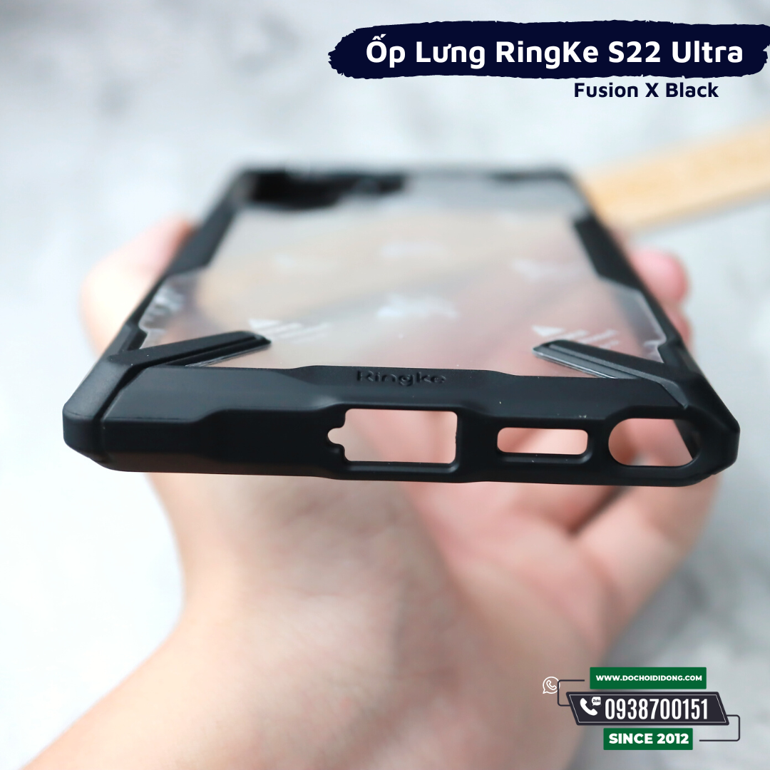 Ốp Lưng Samsung S22 Ultra Ringke Fusion X Chống Sốc