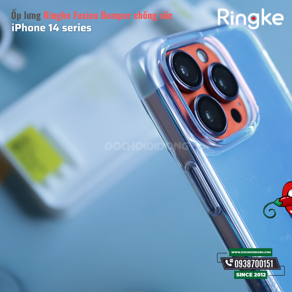 Ốp lưng iPhone 14 Pro Max ( 14 , 14 Plus, 14 Pro ) Ringke Fusion Bumper chống sốc Hàn Quốc