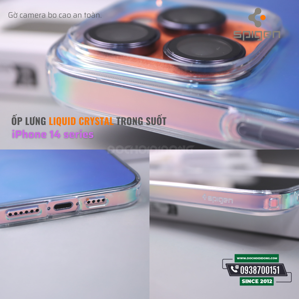 Ốp lưng iPhone 14 Pro Max ( Plus ) Spigen Liquid Crystal cao cấp