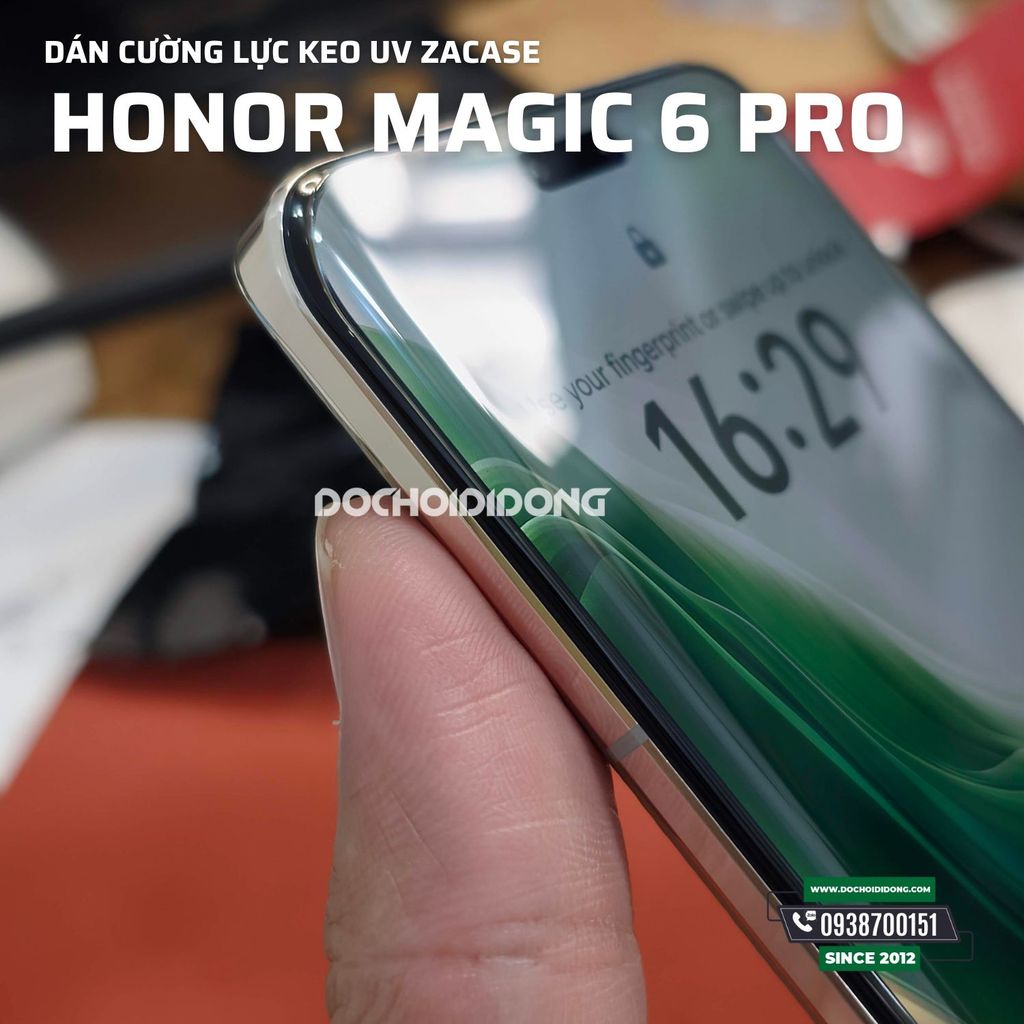Dán cường lực dán bằng keo uv Zacase cho Honor Magic 6 Pro