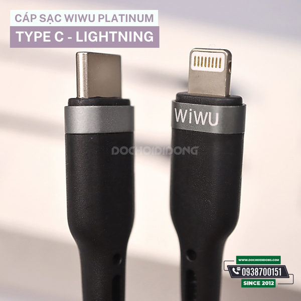 C P S C Nhanh Usb To Lighting Type C To Lightning Wiwu Platinum Cable