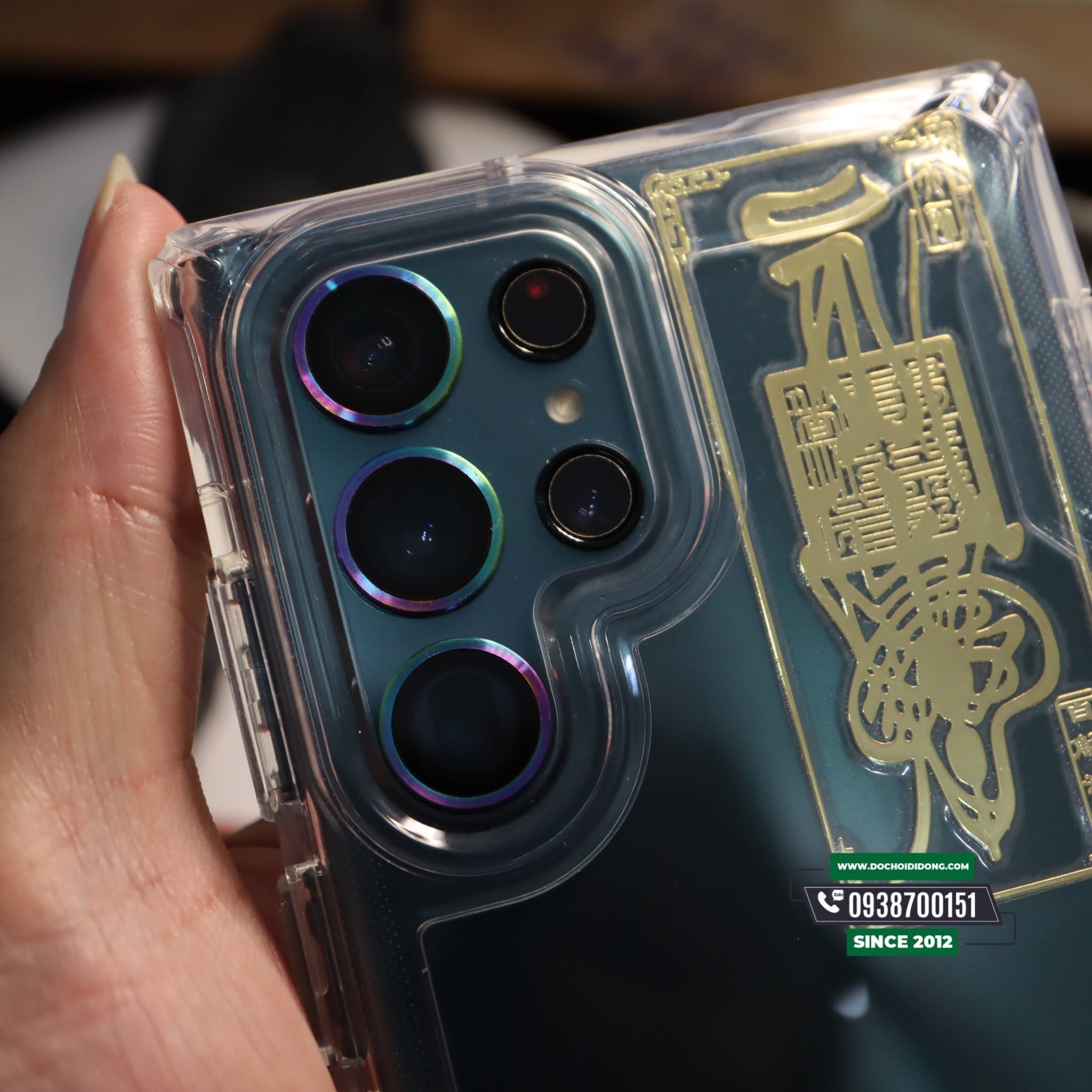 Dán Cường Lực Camera iPhone 12 Pro Max / Samsung S22 Ultra 5G Hoda Sapphire Viền Màu