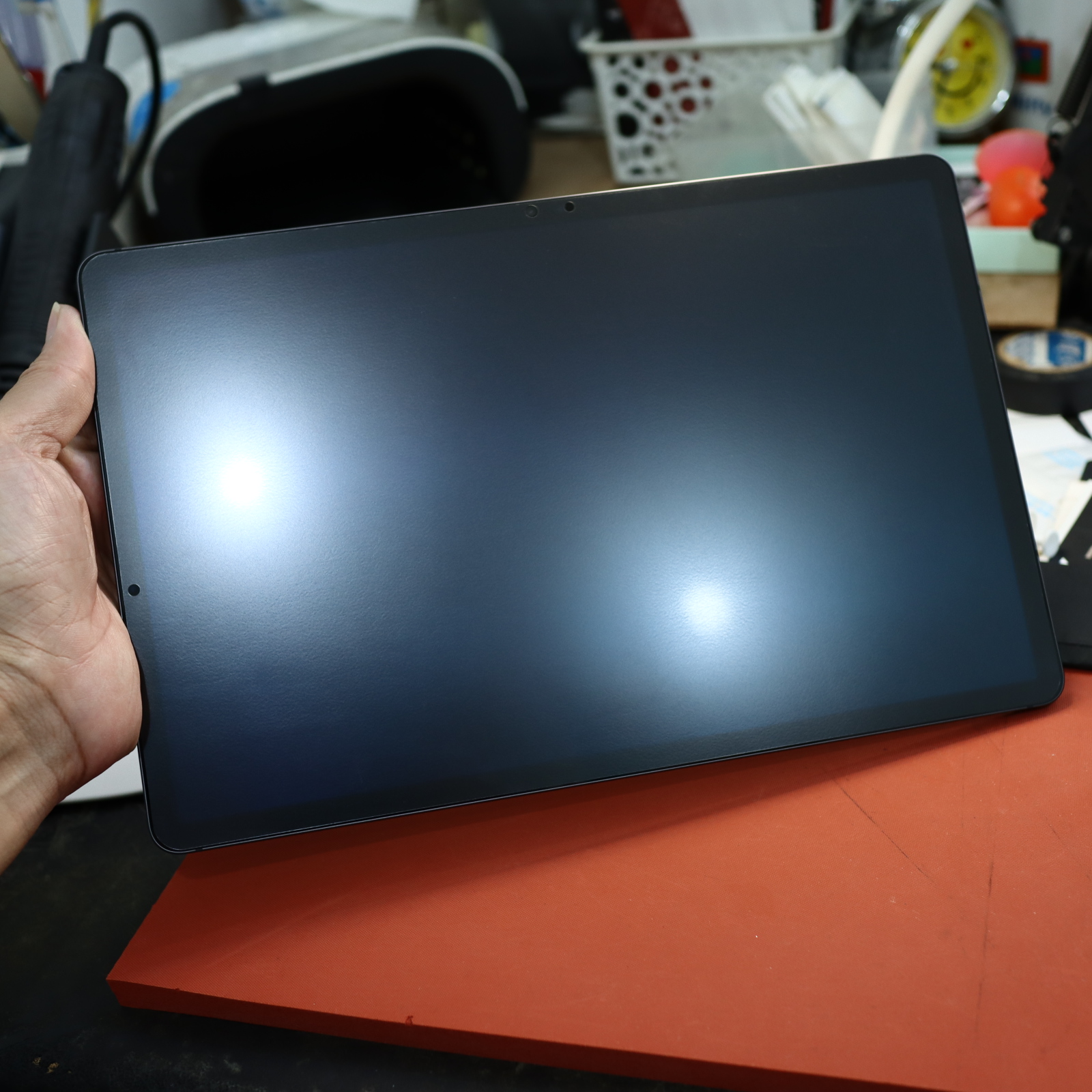 Miếng Dán Paper Like Nhám Mờ Zacase Samsung Tab S8 + PLus Chống Vân Tay Hỗ Trợ Bút