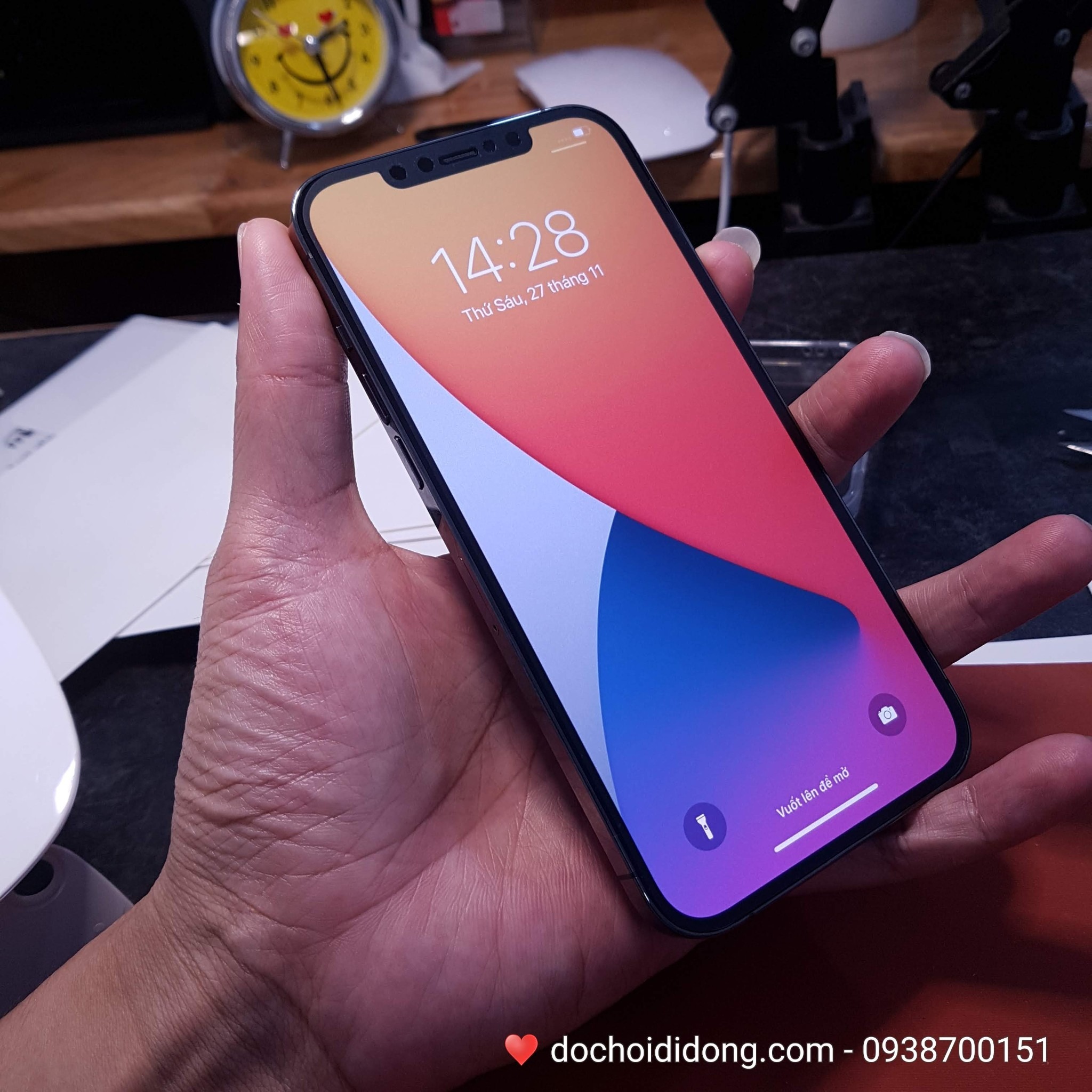 Miếng dán PPF Hydorgen IPhone 13 Pro Max Mini trong, nhám, đổi màu cao cấp