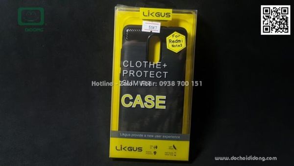 Ốp lưng Xiaomi Redmi Note Pro Likgus chống sốc vân kim loại – Đồ